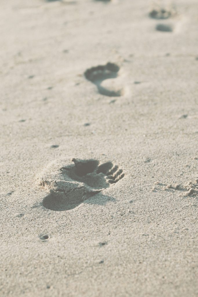 Footprints in the sand